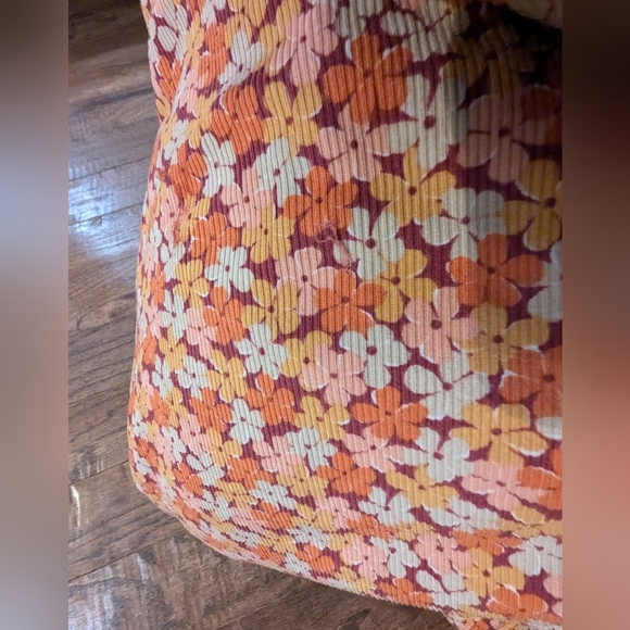 Arula Floral-print ribbed knit pants High waist.Fitted silhouette. Flare Sz 0x - Picture 10 of 14